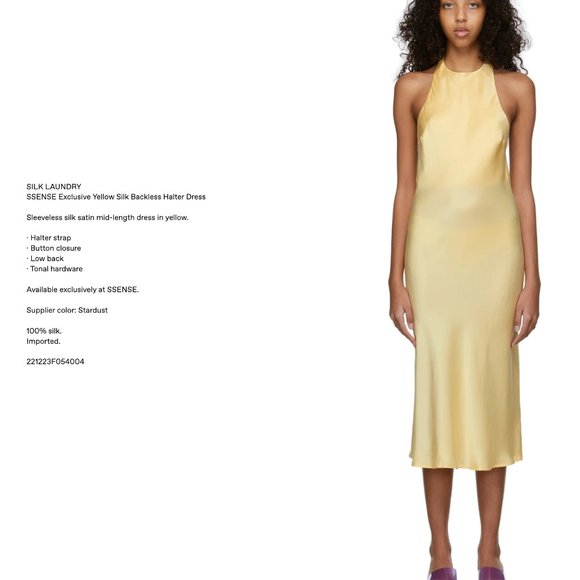 SILK LAUNDRY Dresses & Skirts - SILK LAUNDRY Sleeveless silk satin mid-length dress  XS (BRAND NEW)